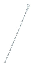 Load image into Gallery viewer, Italian Sterling Silver Flat Edge Paperclip 080-2.3mm Chain with Spring Clasp Closure