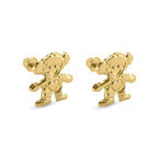 OroTrue 14K Yellow Gold Girl Screw Back Stud Earring