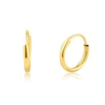 OroTrue 14K Yellow Gold 7.2mm Huggie Hoop Earring