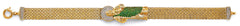 14K Two Tone Gold Bismark CZ St. Jude ID Bracelet