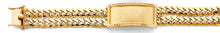 Load image into Gallery viewer, 14K Yellow Gold 2Line Cuban Frame ID Bracelet