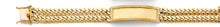 Load image into Gallery viewer, 14K Yellow Gold Cuban Frame ID 2Line Bracelet