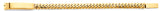14K Yellow Gold Miami Cuban Link Mil ID Bracelet