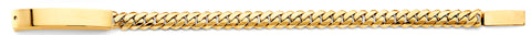 14K Yellow Gold Miami Cuban Link Mil ID Bracelet