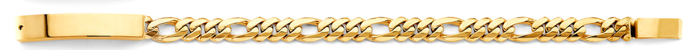 14K Yellow Gold 7mm Miami Cuban Link ID Bracelet