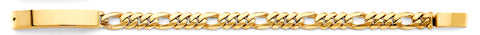 14K Yellow Gold Mil ID Miami Cuban Link Bracelet