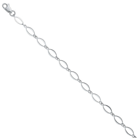 14K White Gold Light Bracelet