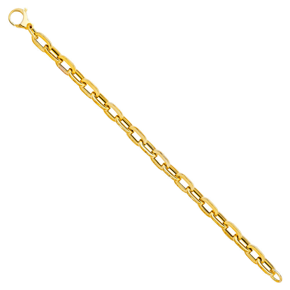 14K Yellow Gold Fancy Hollow Bracelet