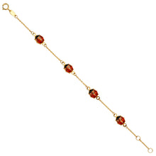 Load image into Gallery viewer, 14K Yellow Gold Lady Bug Baby Bracelet