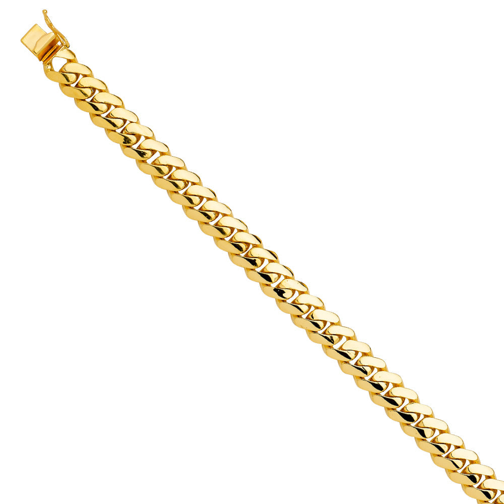 14K Yellow Gold Thick Solid Link Bracelet