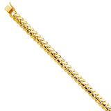 14K Yellow Gold Thick Solid Link Bracelet