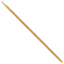 Load image into Gallery viewer, 14K Yellow Gold Thick Crystal Cut Bracelet