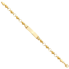 Load image into Gallery viewer, 14K Yellow Gold Plain ID For Junior Stampato Bracelet