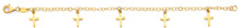 Load image into Gallery viewer, 14K Yellow Gold Cross Charm Baby Bracelet