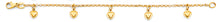 Load image into Gallery viewer, 14K Yellow Gold Heart Charm Baby Bracelet