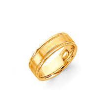 Load image into Gallery viewer, 14K Yellow Gold Round Brushed Wedding Band