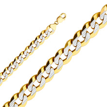 Load image into Gallery viewer, 14K Two Tone Gold 14mm Cuban WP Chain