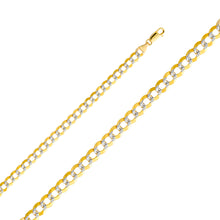 Load image into Gallery viewer, 14K Two Tone Gold 7mm Cuban WP Chain