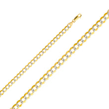 Load image into Gallery viewer, 14K Two Tone Gold 7mm Cuban WP Chain