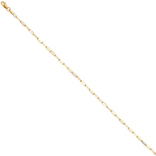 Load image into Gallery viewer, 14K Yellow Gold 1.8mm Triangle DC Paperclip Chain