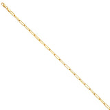 14K Yellow Gold 3.0mm Solid Square Paperclip Chain