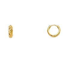 Load image into Gallery viewer, 14K Yellow Gold Baby Huggies Earrings