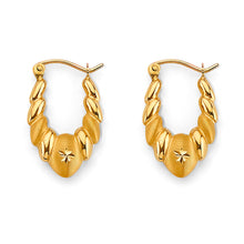 Load image into Gallery viewer, 14K Yellow Gold 12mm Hollow Hoop Earrings