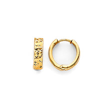 Load image into Gallery viewer, 14K Yellow Gold 12mm Huggies Earrings