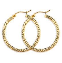 Load image into Gallery viewer, 14K Yellow Gold DC Hoop Earrings