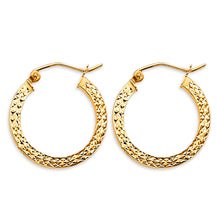 Load image into Gallery viewer, 14K Yellow Gold 20mm DC Hoop Earrings