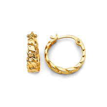 Load image into Gallery viewer, 14K Yellow Gold Huggies Earring