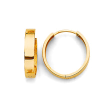 Load image into Gallery viewer, 14K Yellow Gold Plain Huggies Earrings