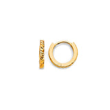 14K Yellow Gold 10mm Huggies Earrings