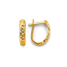 Load image into Gallery viewer, 14K Yellow Gold 12mm DC Huggies Earrings