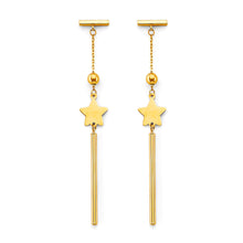 Load image into Gallery viewer, 14K Yellow Gold Hanging Star With Earrings