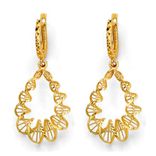 Load image into Gallery viewer, 14K Yellow Gold Fancy Hanging Twist Earrings