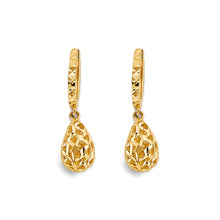 Load image into Gallery viewer, 14K Yellow Gold 7mm Hanging Ball Huggies Earrings