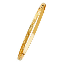 Load image into Gallery viewer, 14K Yellow Gold 4mm Solid Bangle