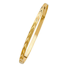 Load image into Gallery viewer, 14K Yellow Gold Round 4mm Solid Bangle