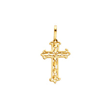 Load image into Gallery viewer, 14K Yellow Gold Cross Tiny 10mm Pendant