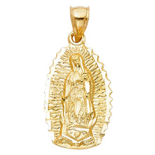 Load image into Gallery viewer, 14K Yellow Gold Our Lady Of Guadalupe Pendant