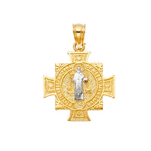 Load image into Gallery viewer, 14K Two Tone Gold San Benito Pendant