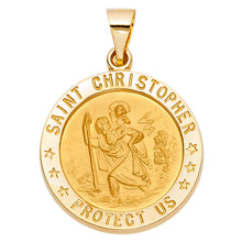 Load image into Gallery viewer, 14K Yellow Gold St. Christopher Pendant