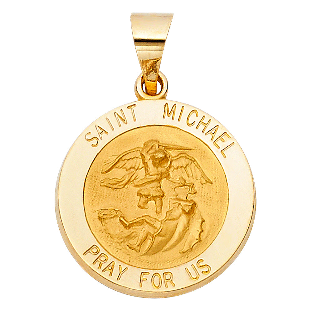 14K Yellow Gold St. Michael Pendant