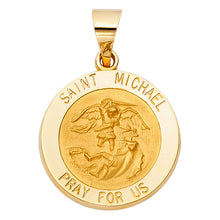 Load image into Gallery viewer, 14K Yellow Gold St. Michael Pendant