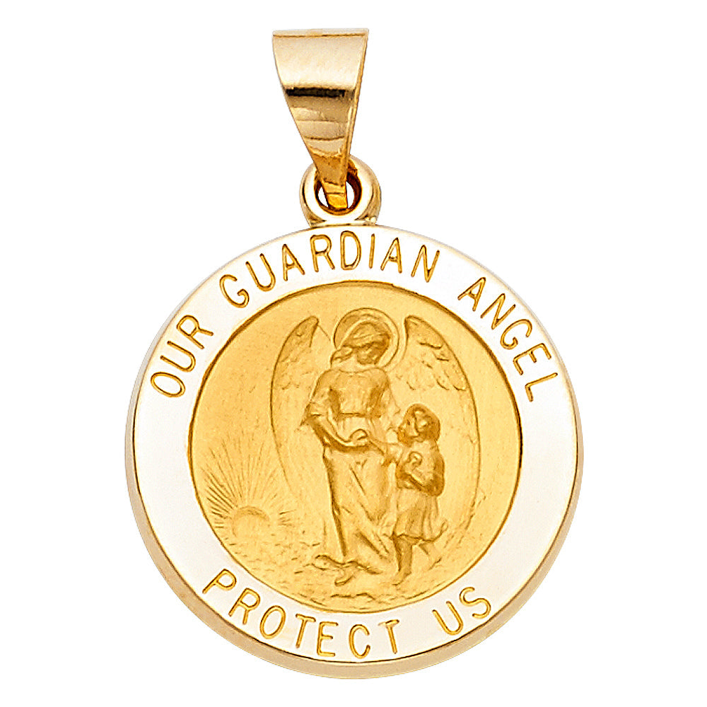 14K Yellow Gold Our Guardian Angel Pendant