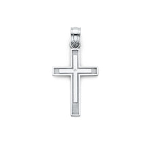 Load image into Gallery viewer, 14K White Gold Latin Cross Pendant