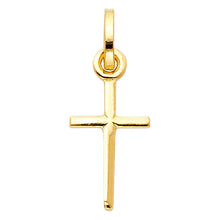 Load image into Gallery viewer, 14K Yellow Gold Solid Latin Cross Pendant