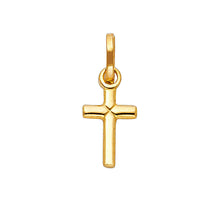 Load image into Gallery viewer, 14K Yellow Gold Latin Cross Solid Pendant