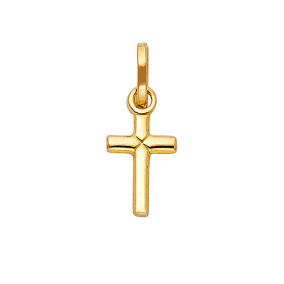 14K Yellow Gold Latin Cross Solid Pendant
